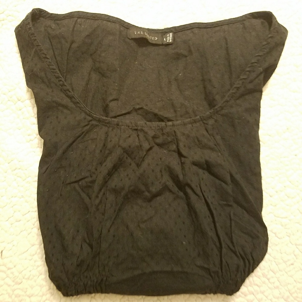 The Limited Black with black spot top